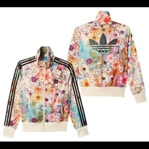 Adidas firebird floral tracksuit